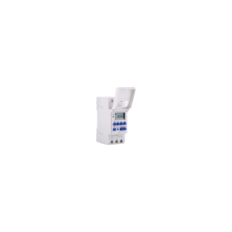Programmierbarer Wochentimer, Relais-schalter Mit Lcd-anzeige, 16 Ein- Und 8 Ausschaltzyklen, Ac/dc 12 V Crezuo