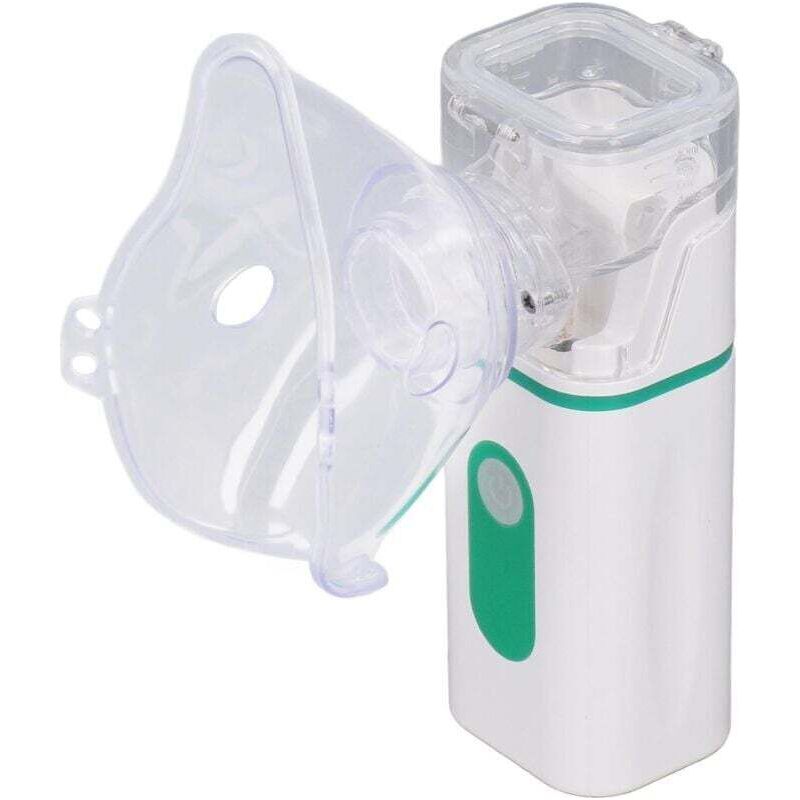 Tragbarer Vernebler Mit Mundstück Und Masken, Leiser Aerosolgenerator Für Kinder Und Erwachsene, Ideal Für Zuhause Und Unterwegs, 1,5 W Crezuo