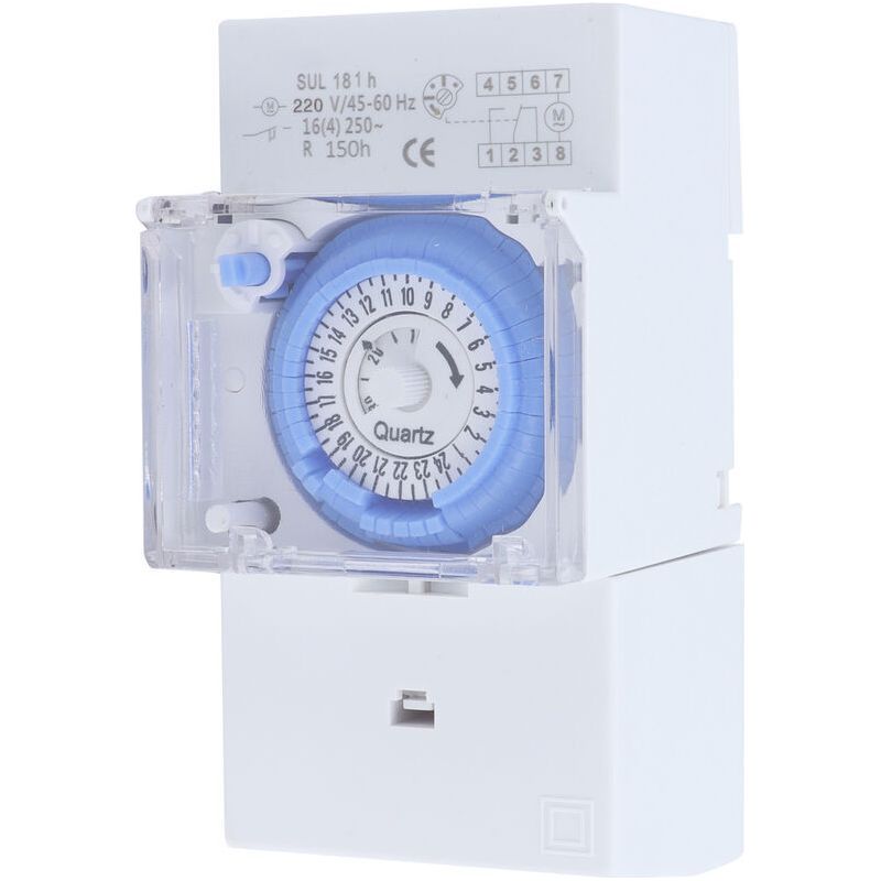 Automatischer Mechanischer 24-stunden-timer, Geringer Stromverbrauch, Zeitschaltuhr Für Warmwasserbereiter Und Straßenbeleuchtung, 220 V Ac Crezuo