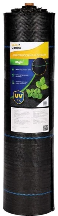 Modernhome Von Multistore Uv-agrotextil 135 G 0,8 X 100 M Schwarz (weed135-l1)