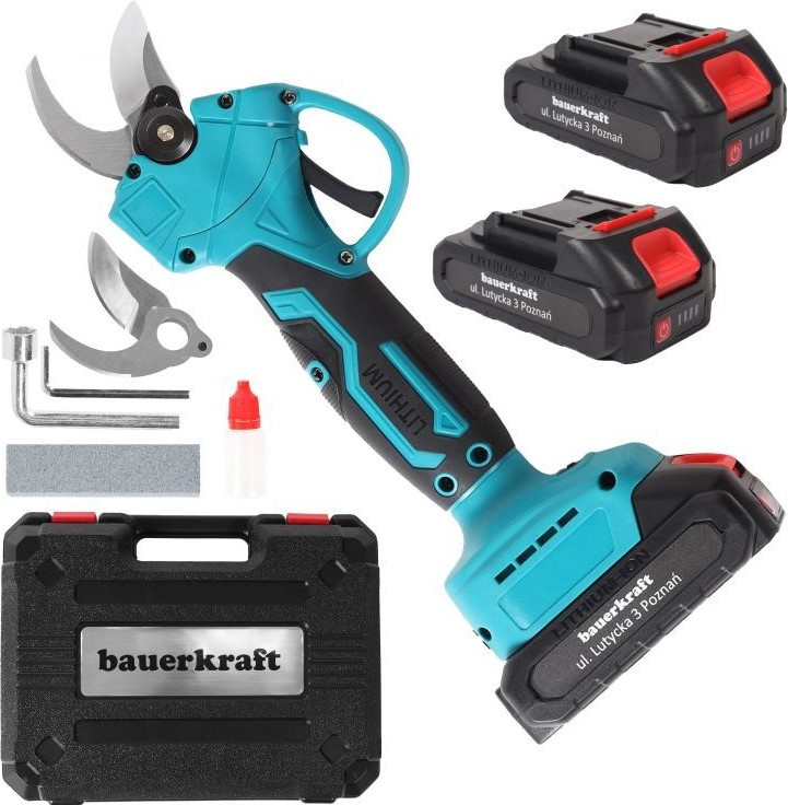 Bauerkraft Jq2503 Akku-gartenschere Blau