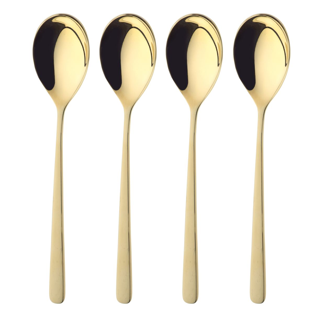 Set Mit 4 Goldenen Glam-esslöffeln, Gold Duka