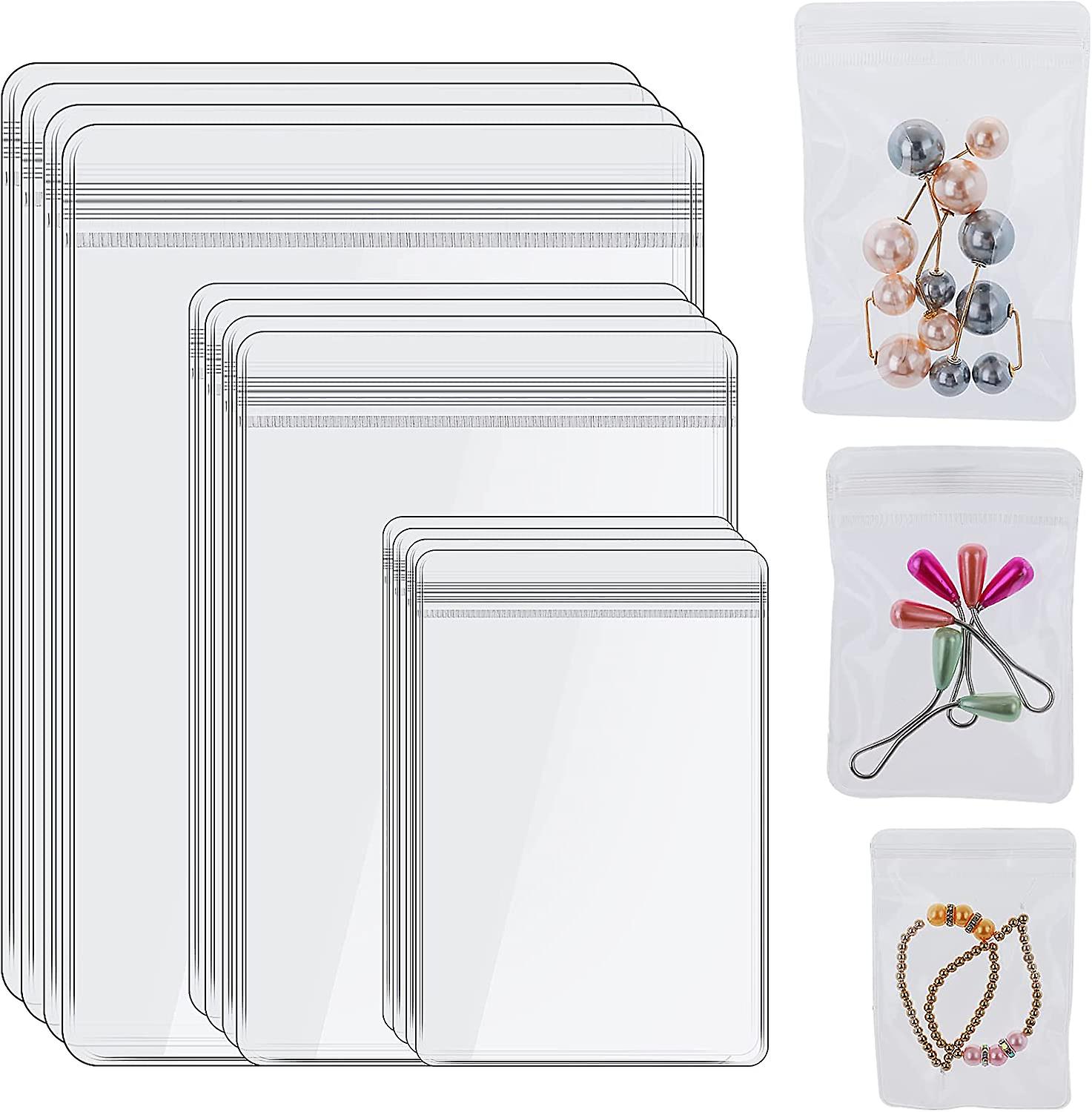 60er-packung Durchsichtige Schmuckbeutel Aus Kunststoff, Kleine Wiederverschließbare Beutel Für Schmuck, Schmuckaufbewahrungsbeutel Gegen Diebstahl, Schmuckbeutel