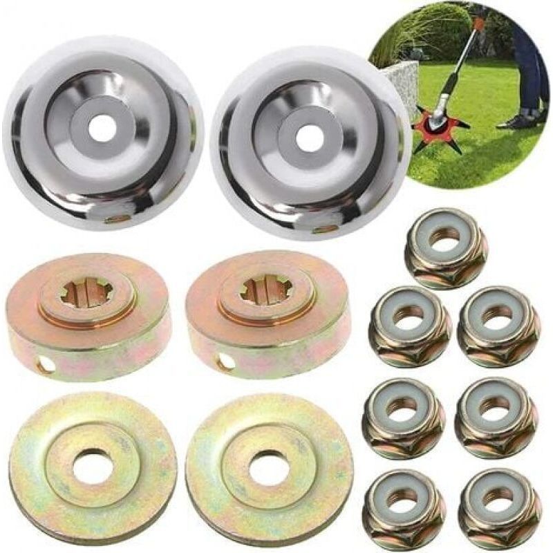 Set Mit 8 Universellen Freischneiderköpfen Und 5 M10x1,25-muttern Für Crezuo-trimmer