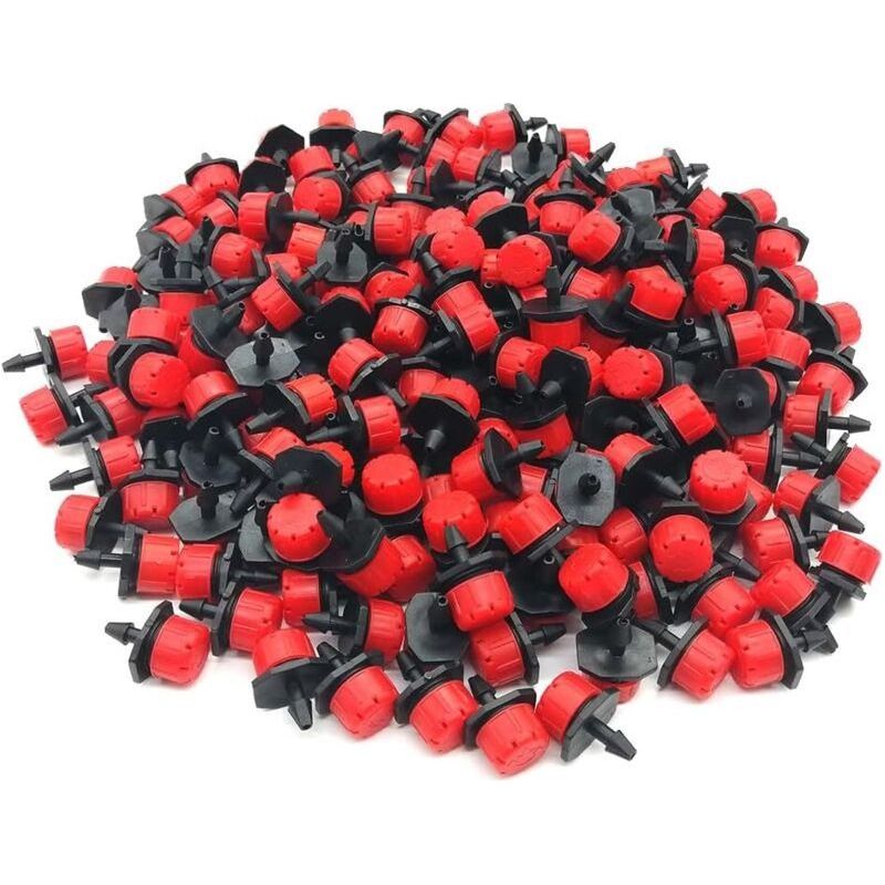 Crezuo Micro-stream Tropfbewässerungsset, Packung Mit 200 Verstellbaren Tropfern (0 Bis 70 L/h)