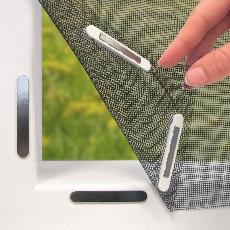 Moskitonetz Bis 150 X 130 Cm, Individuell Zuschneidbar, Kein Bohren Oder Schrauben Erforderlich, Innovativer Crezuo-magnetverschluss