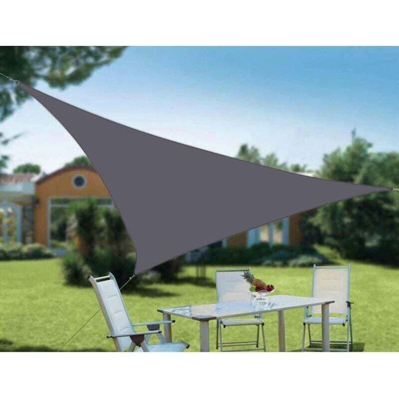 Dreieckiges Sonnensegel, 98 % Uv-schutz, Für Den Garten, 3 X 3 X 3 M, Crezuo