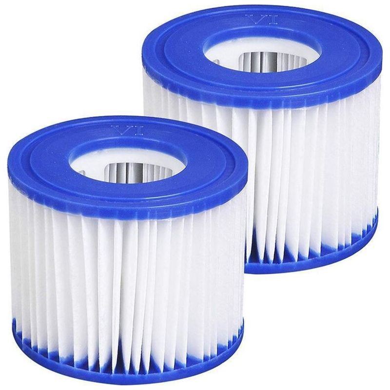 Crezuo Spa-filter Für Bestway 58323, Filterkartusche Größe 6 Für Lay-z-spa, Monaco, Miami Und Vegas Whirlpools, 4er-pack