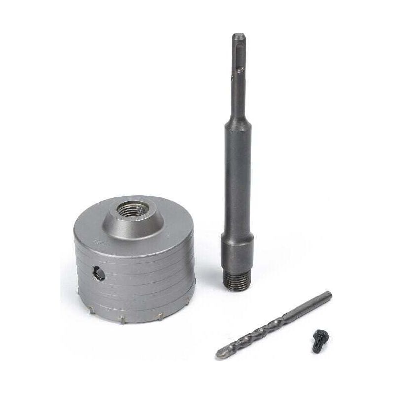 130-mm-betonlochsäge Mit 220-mm-sds-plus-schaft, Für Zement, Ziegel, Stein, Mauern, Selbstnivellierenden Beton (crezuo)