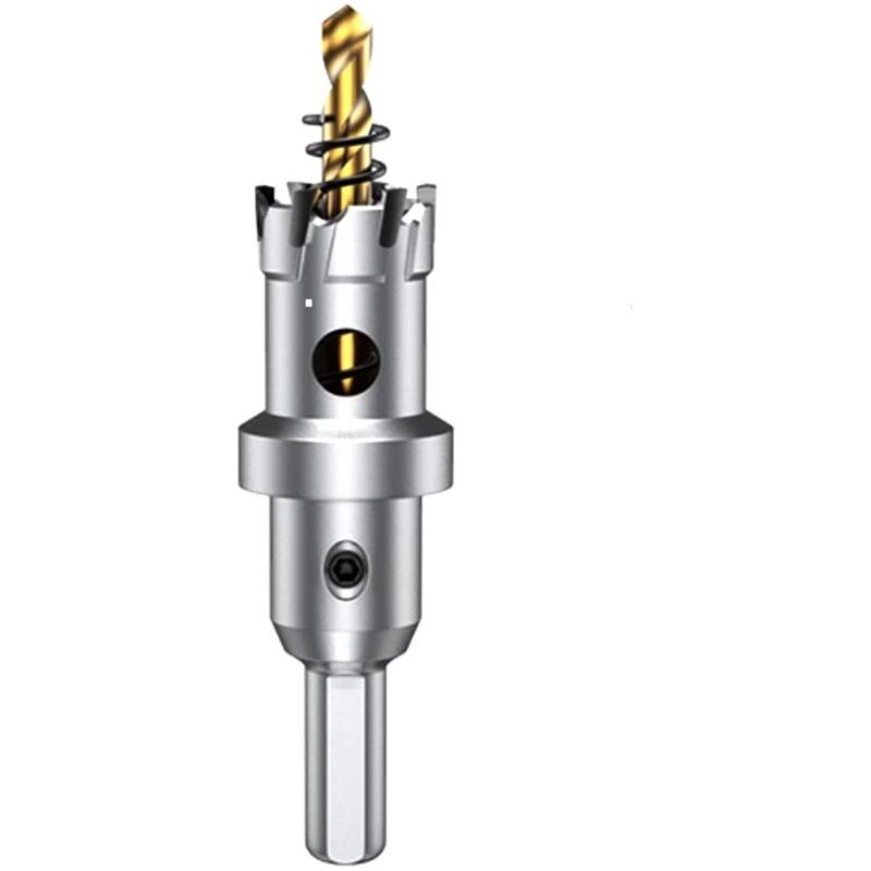 22-mm-hartmetall-lochsäge, Tct-bohrer Mit Einem Titanbeschichteten Zentrierbohrer, Für Edelstahl, Blech, Crezuo-metall