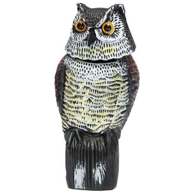 Répulsif À Pigeons, Effaroucheur Doiseaux Lumineux Et Réfléchissant En Forme De Hibou, Pour Éloigner Pigeons, Corbeaux Et Autres Oiseaux Crezuo