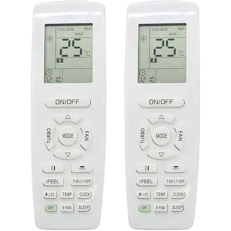 Set Mit 2 Yap1f Klimaanlagen-fernbedienungen, Für Heiz- Und Kühlfunktion, Crezuo Ersatzfernbedienung