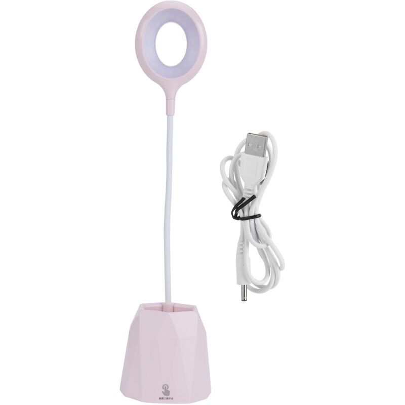 Crezuo Usb-led-lichtstifthalter, Touch-ladefunktion, Augenschutz, Tischleselampe Für Schüler