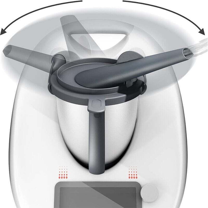 Dampfabzug Kompatibel Mit Thermomix Tm5, Tm6, Tm Friend, Mit Dampfüberlaufschutz, Kaminaufsatz, Möbelschutz Und Crezuo Dunstabzugshaube