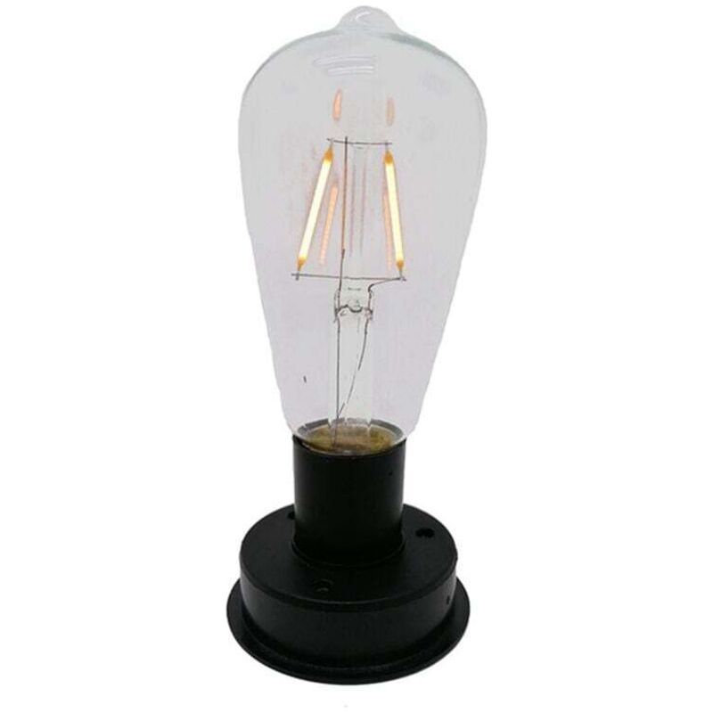 Crezuo Solar-led-glühlampe Mit Wolframfaden, 2800 K, Automatische Lichtsensoren, Zaun- Und Gartenbeleuchtung, 8,5 Cm
