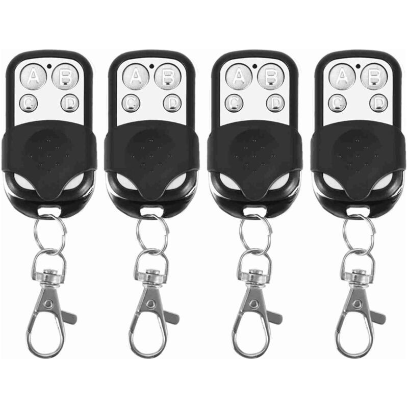 Crezuo Universal-funkfernbedienung, 4-teiliges Set, Leicht, Professionell, Einfach, Für Garagentore, Benutzerfreundlich