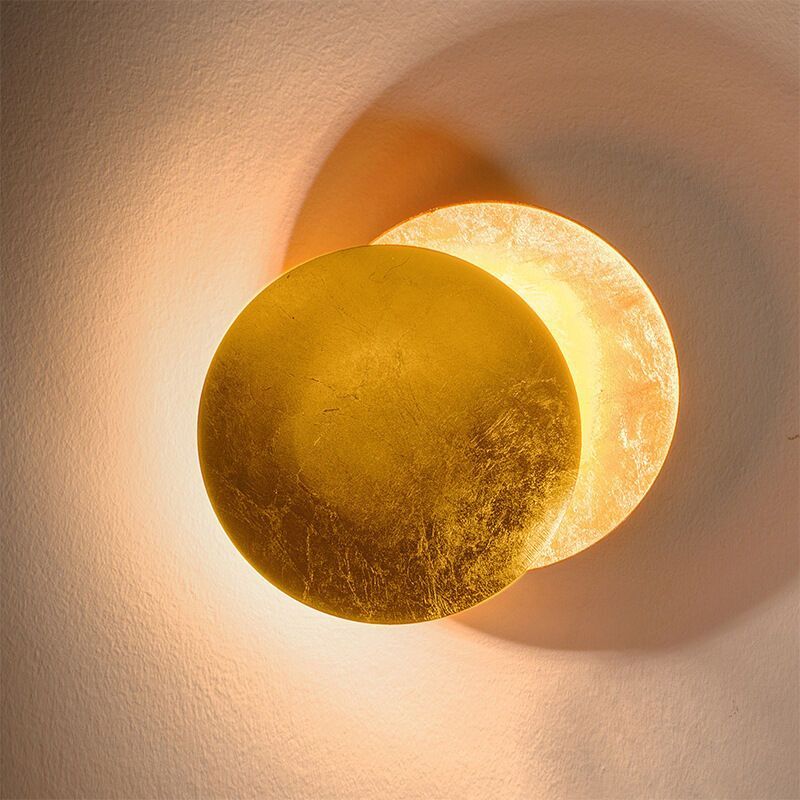 Crezuo Messing-wandleuchte Für Schlafzimmer, 7 W, Warmes Licht, 20 Cm, Elegantes Design Für Den Innenbereich, Einfache Montage Mit Mitgeliefertem Zubehör