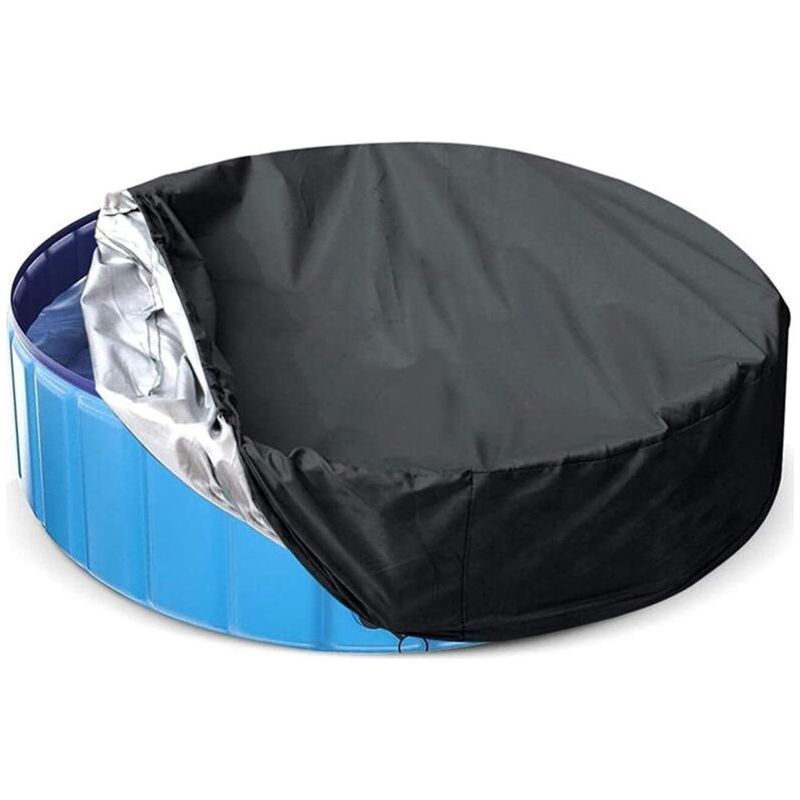 Rundpoolabdeckung Von Crezuo, Einfach Zu Installieren, Verbesserter Sonnenschutz Für Whirlpools, Erhöht Die Solarenergieaufnahme Ihres Pools Bis Zu Φ210 X H 30 Cm