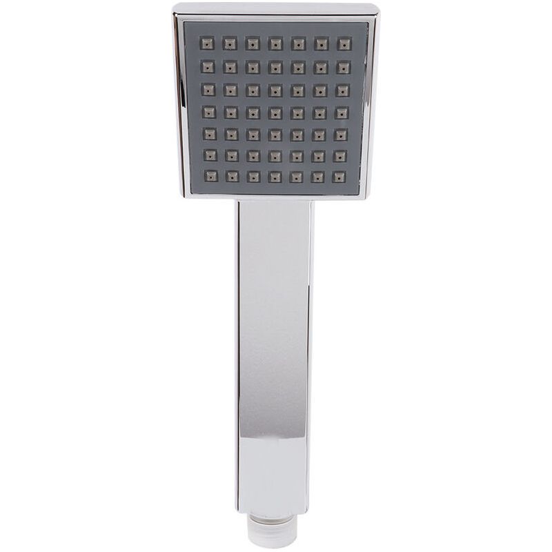 Crezuo Premium Einzel-handbrausekopf, Quadratisch, Silber