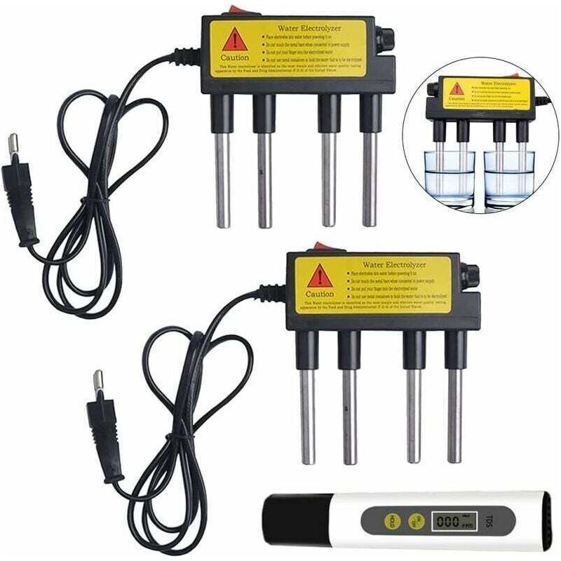 Crezuo Wasserelektrolyse-tester, Leichtes, Tragbares Messgerät Zur Bewertung Der Qualität Von Elektrolysiertem Wasser