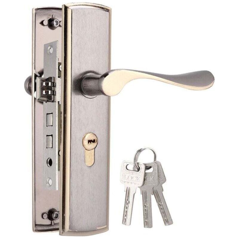 Türschloss, Türgriffe Aus Aluminium, Innentürschlösser Für Die Sicherheit Ihres Zuhauses, Für Schlafzimmer, Wohnzimmer, Küche Usw. Crezuo