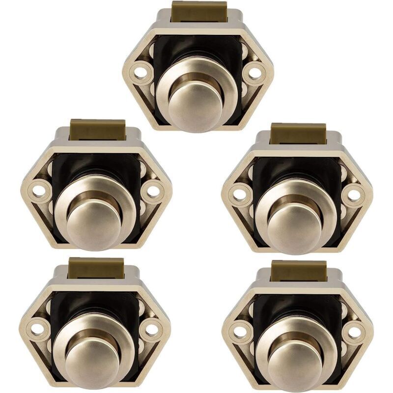 Set Mit 5 Druckknopfverschlüssen Für Wohnmobile, Türen Und Schränke, Crezuo