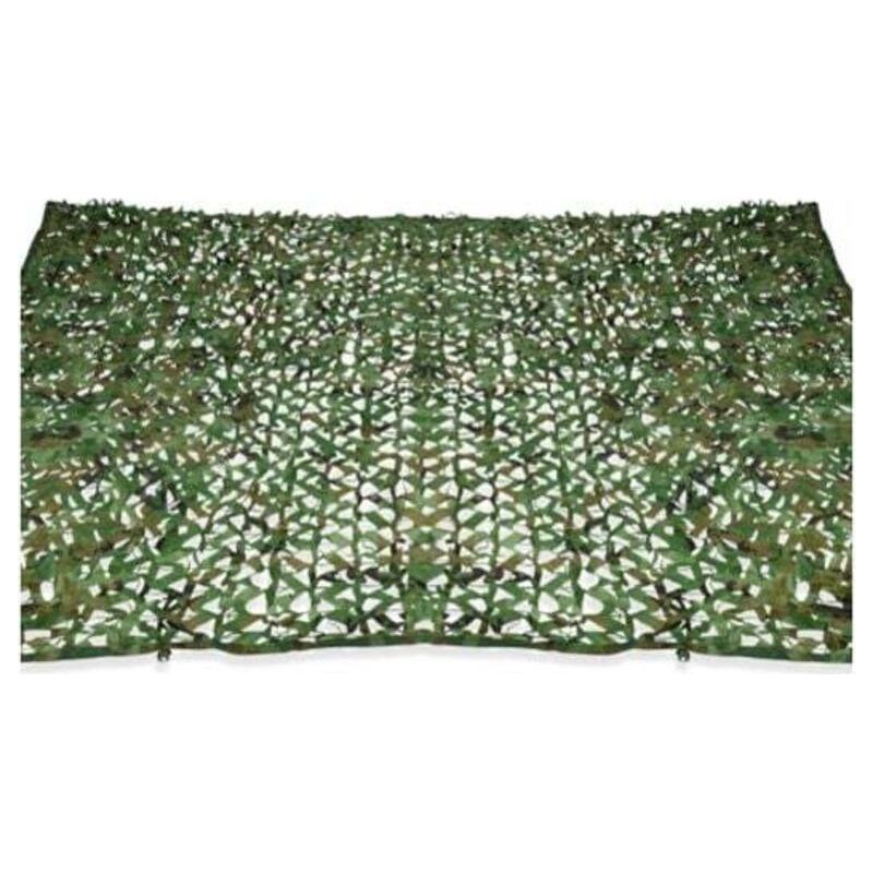 Voile Dombrage Rectangulaire Design Camouflage 3 X 4 M, Treillis Vert Crezuo