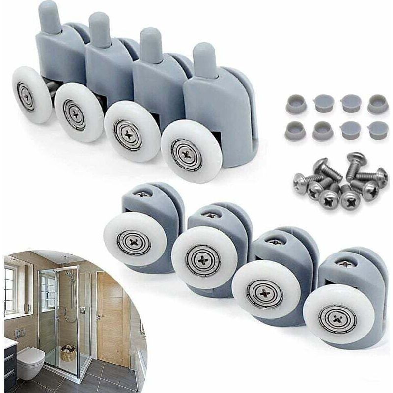 Set Mit 8 Schiebetürrollen, 23 Mm Rollendurchmesser, Für Crezuo Badezimmerkabine