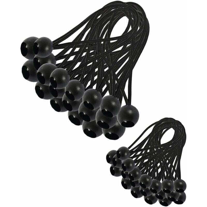 30-teiliges Elastisches Bungee-seil, Planenspanner, Bungee-seil, Für Pavillons, Planen, Camping, Zelte, Vorhänge, Verlängerungsgurt, 200 Mm Crezuo