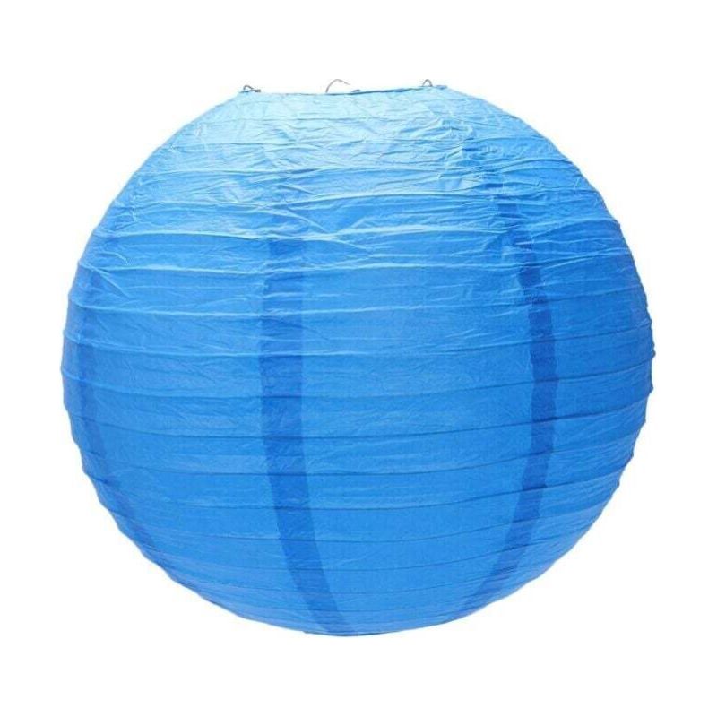 Crezuo Japanischer Papierlaternen-lampenschirm Für Hochzeiten, 40 Cm, Marineblau