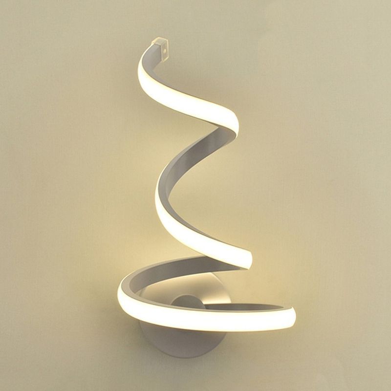 Spiralförmige Led-wandleuchte Aus Metall, Moderne Beleuchtung Für Schlafzimmer, Wohnzimmer Und Flur, Geringer Energieverbrauch
