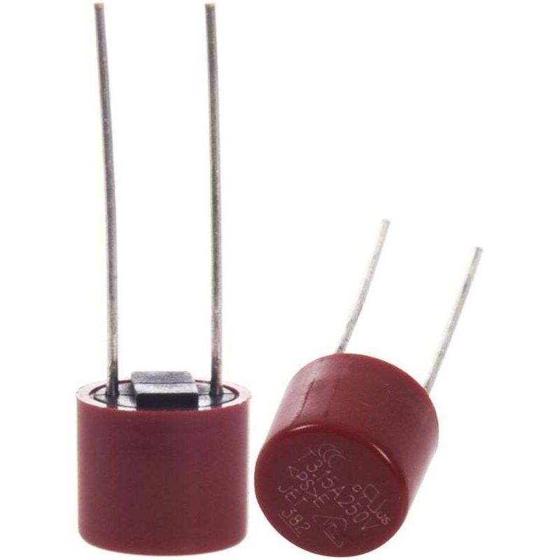 Packung Mit 10 T3 15a 250v Trägen Radialsicherungskabeln, Crezuo Mikro-durchlasssicherung