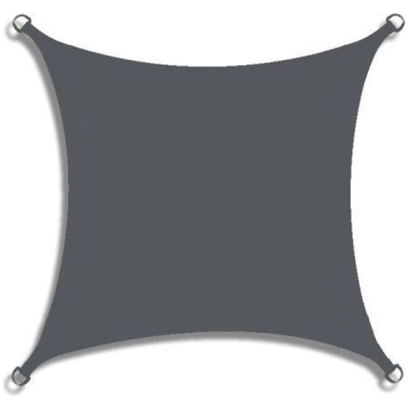 Rechteckiges, Wasserdichtes Sonnensegel Aus Oxford-polyester, 95 % Uv-schutz, Reißfest, Sonnenschutz Für Den Außenbereich, Für Garten, Balkon, Terrasse, Patio, Camping, Dunkelgrau, 2 X 4 M, Crezuo