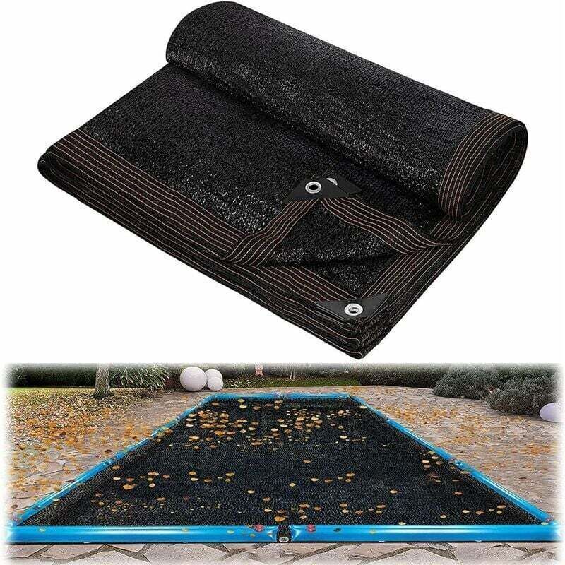Laubnetz Für Rechteckige Schwimmbecken, Schutzabdeckung Für Aufstellbecken, Außenabdeckung Gegen Laub Und Schmutz, 2 X 3 M / 6,5 X 10 Ft, Crezuo