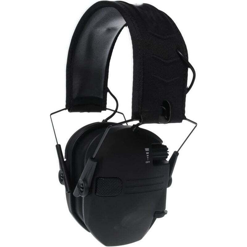 Aktive Geräuschunterdrückung Für Schießsport, Elektronischer Gehörschutz, Geräuschreduzierender Gehörschutz, Kopfhörer Für Die Aktive Jagd, Faltbarer Gehörschutzkopfhörer, Schwarze Crezuo-kopfhörer
