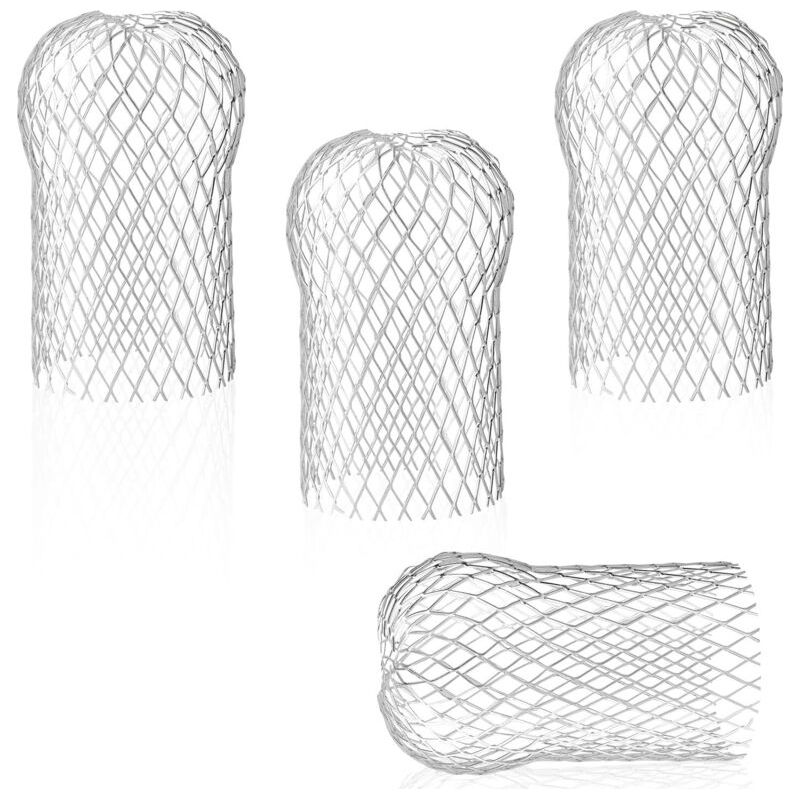 Set Mit 4 Flexiblen Und Langlebigen Dachrinnenfiltern Aus Aluminium Für Dachrinnen Und Fallrohre Gegen Laub Von Crezuo