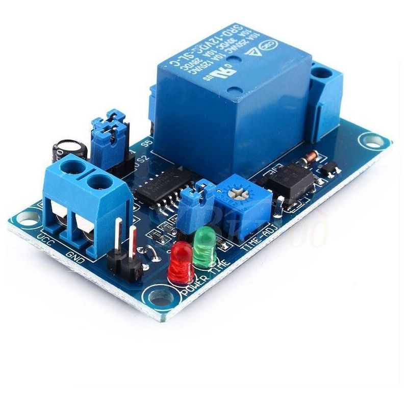 Relais De Retard 12v Dc, Module De Commutation Darrêt Avec Minuterie Crezuo