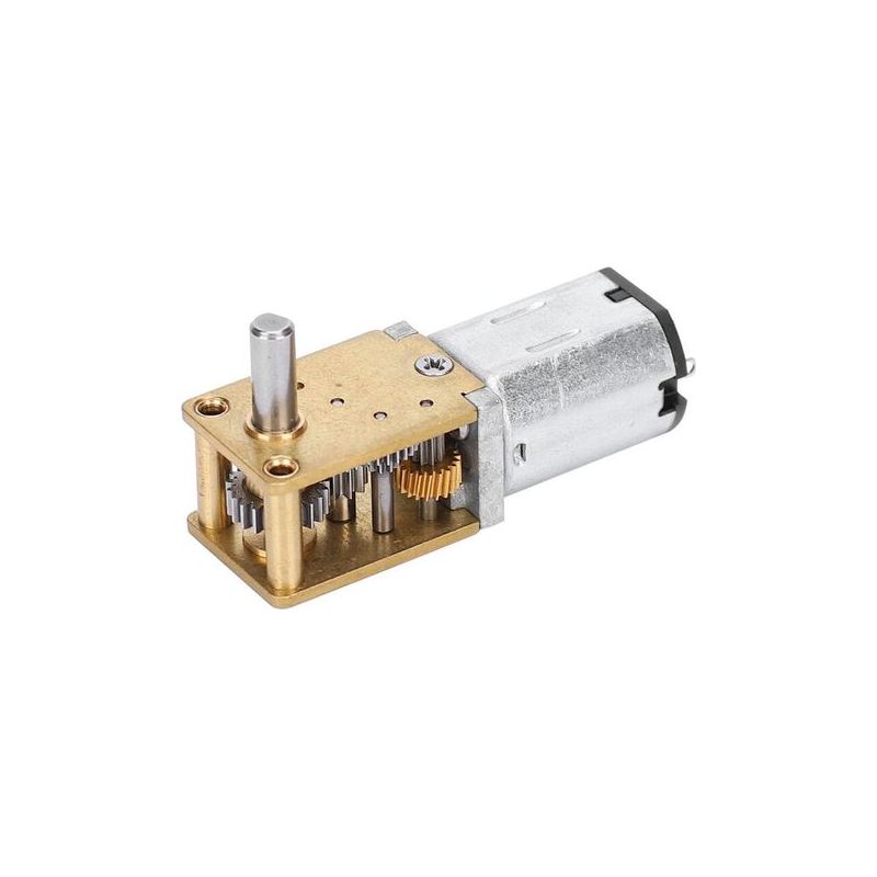 N20 Dc12v Mini-metallgetriebemotor, Drehzahlreduzierung Im Uhrzeigersinn/gegen Den Uhrzeigersinn, 53 U/min Crezuo-chrom-mikromotor