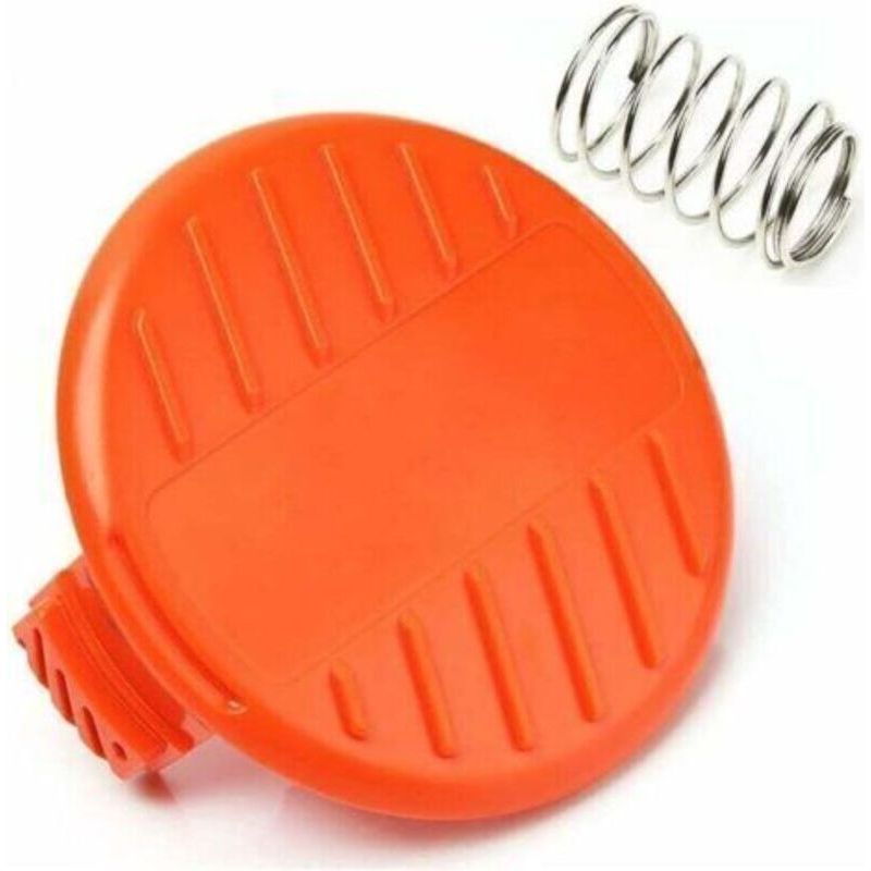 Zweiteilige Spulenkappenabdeckung Und Feder Als Ersatzteile Für Black+decker Stc1815, Gl4525 Rasentrimmer, 385022-03 Crezuo