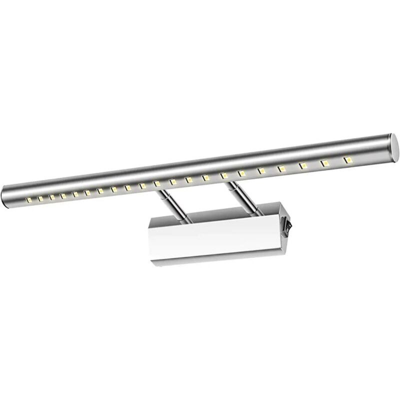 5-w-led-badezimmerwandleuchte, Schutzart Ip44, Kaltweißes Licht (6000 K), 180° Verstellbar Mit Edelstahlschalter, 40 Cm