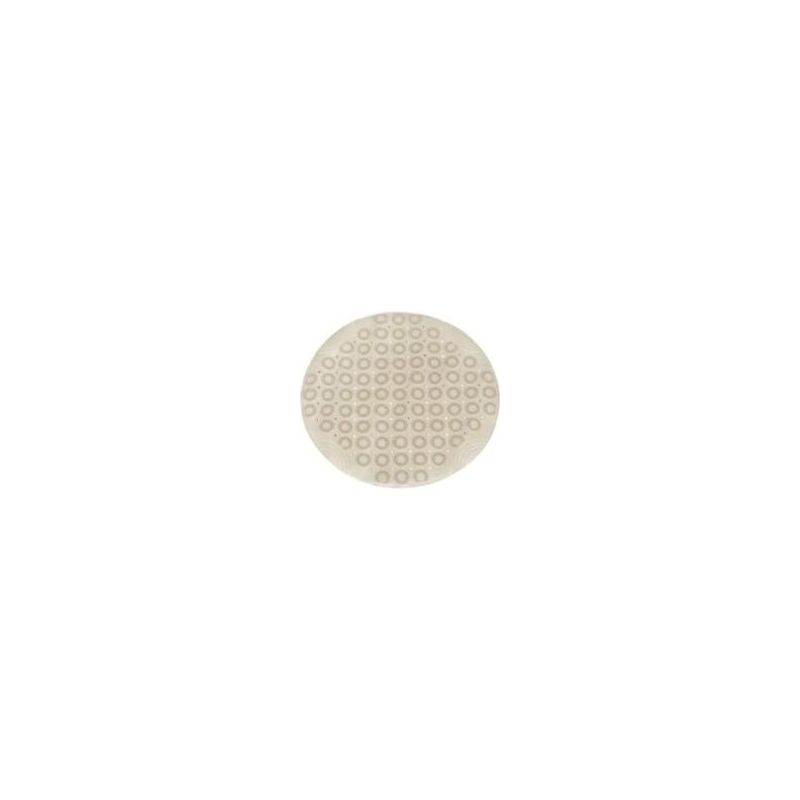 Duschmatte Für Badewanne, 66 X 66 Cm, Rutschfeste, Runde Pvc-duschmatte Mit Abflusslöchern Und Saugnäpfen Für Die Badewanne, Khakifarben, Crezuo