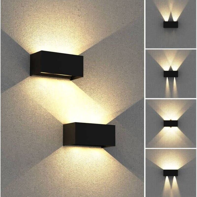 24-w-led-wandleuchte, Ip65 Wasserdicht, Einstellbarer Abstrahlwinkel, Warmweißes Licht (3000 K), Für Den Innen- Und Außenbereich Geeignet