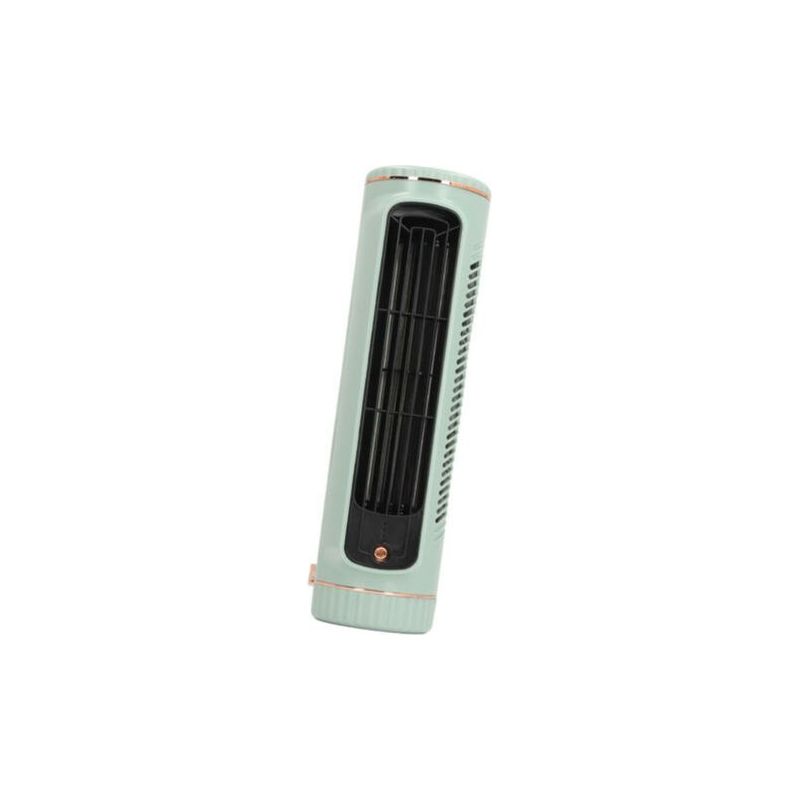 Crezuo Wiederaufladbarer, Leiser, Klingenloser Tischventilator, 3 Geschwindigkeitsstufen, Kompakte Größe 26,67 Cm, Für Innen- Und Außenbereiche, 1200-mah-akku