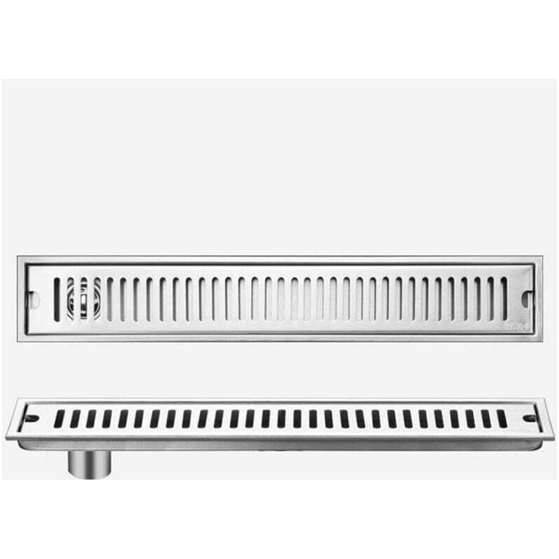 Begehbare Duschrinne Mit Haarfilter, Edelstahl-duschrinne, Italienischer Duschsiphon, 10–60 Cm Crezuo