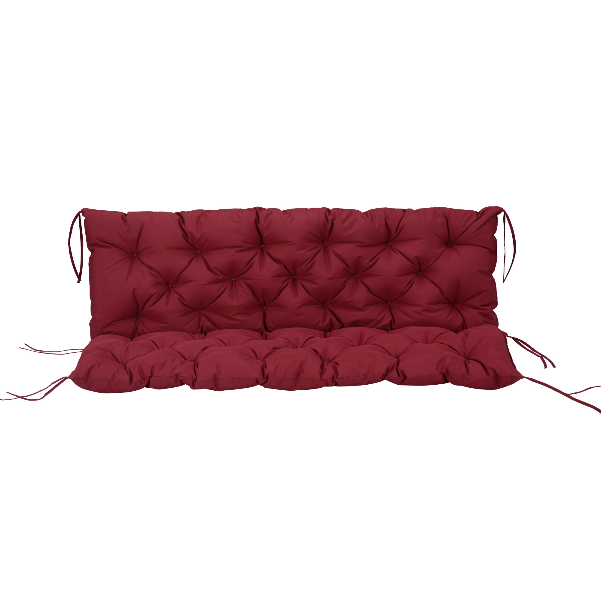 3‑sitzer Bankauflage 150×98×8cm Mit Bändern, Indoor‑&outdoor‑kissen Für Gartenmöbel & Hollywoodschaukel (rot)