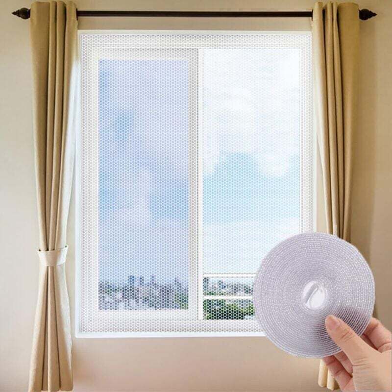 Fenster-moskitonetz, Moskitonetz Mit Klettverschluss, Verstellbares Insektenschutzgitter, 150 X 200 Cm Crezuo