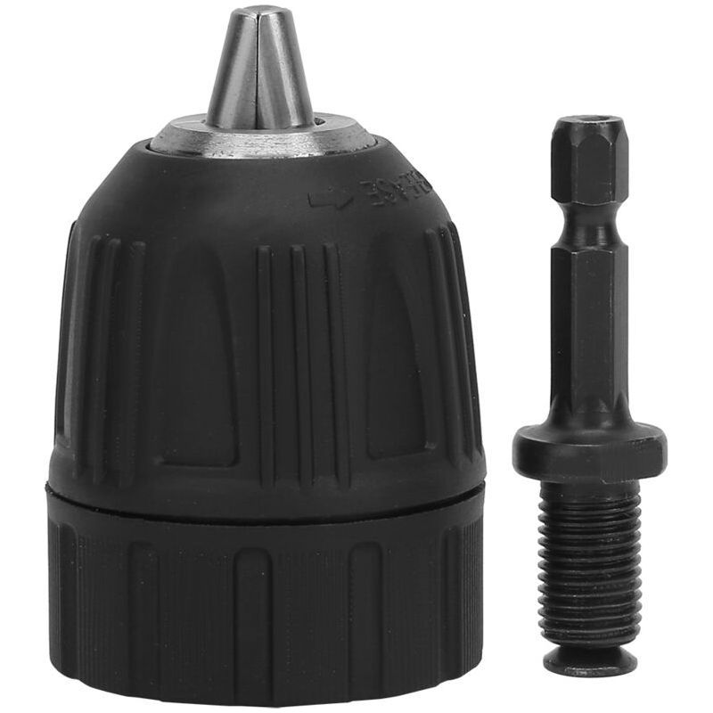 Crezuo 0,8–10 Mm 3/8–24unf Kunststoff-bohrfutter Mit 1/4"-3/8"-sechskant-verlängerungsstange