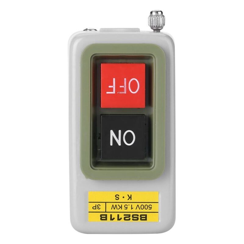 Crezuo Kunststoff-druckknopfschalter, Eisen Ein/aus, 50 Mω Isolationswiderstand, 50 Ω Kontakt