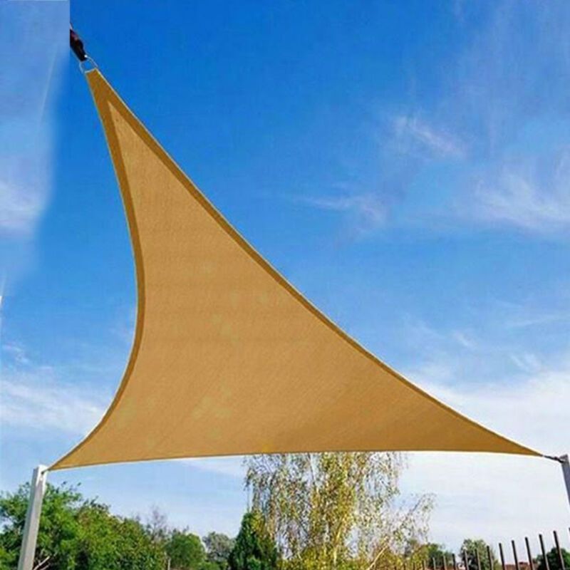 Dreieckiges Sonnensegel Für Den Außenbereich, Überdachung Für Terrasse Und Garten, 3 X 3 X 3 M Crezuo