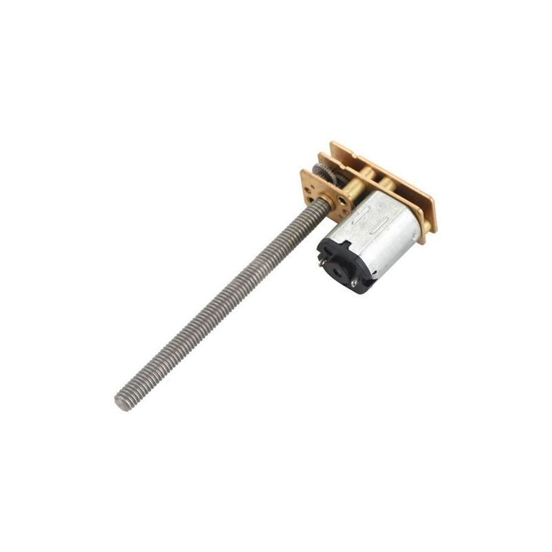 12-v-getriebemotor 1024ga20, N20 Linksgewinde, M4 X 55 Mm Welle, 6 V, 30 U/min Crezuo-chrom
